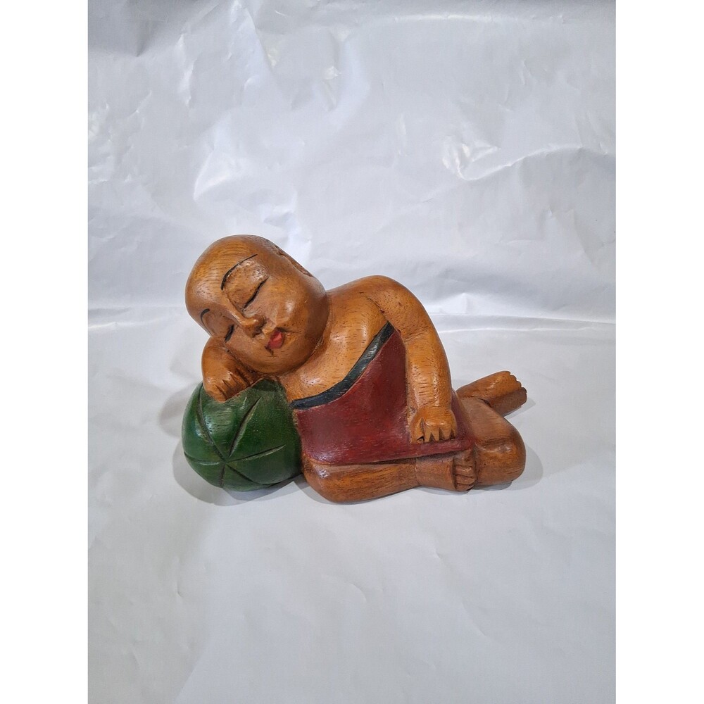 Vintage Asian Handcarved Figures, Bookends - Picture 2 of 6